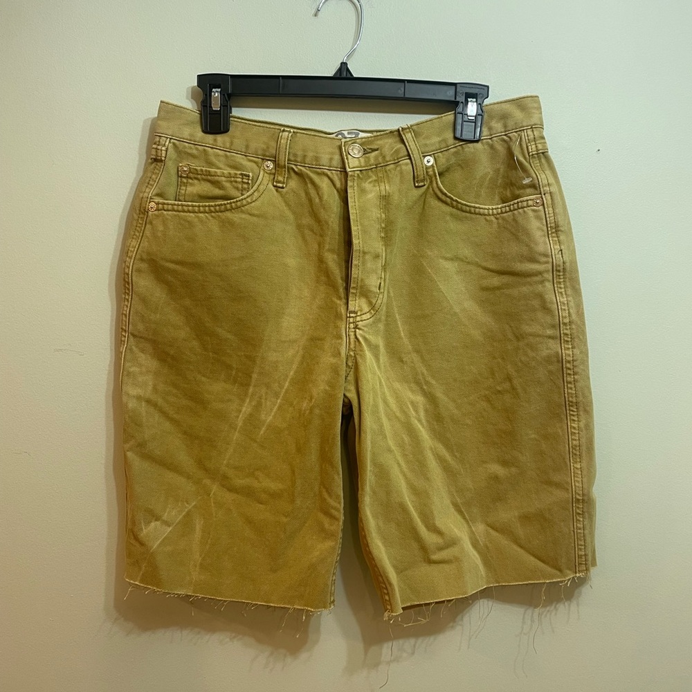 Free People big sur coast boyfriend shorts khaki NWOT